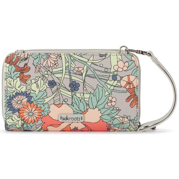 Womens Sakroots Smartphone Wristlet - Light Grey - Picture 3 of 9